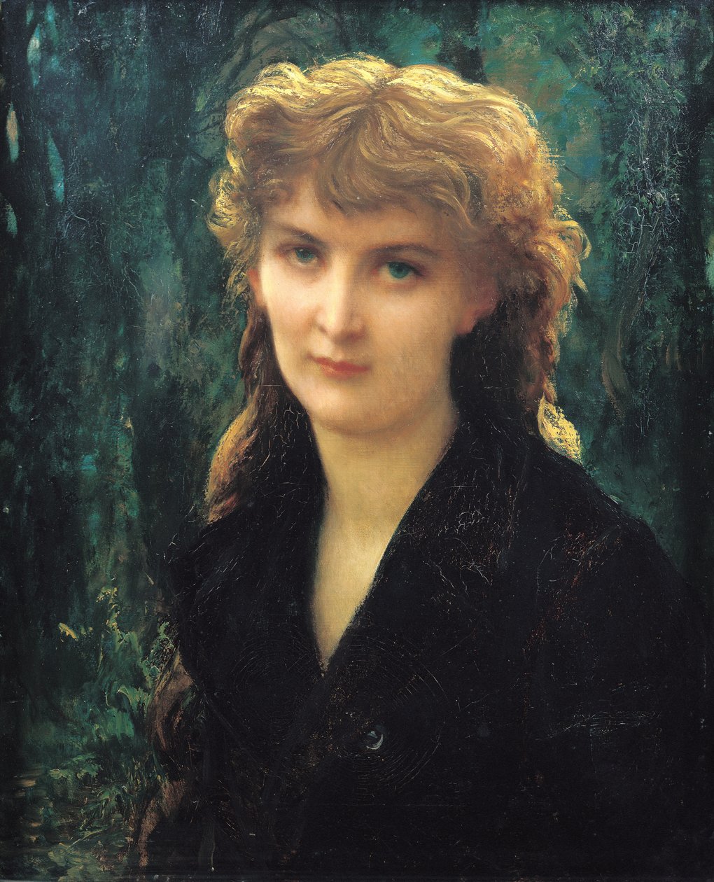 男爵領エレノーレ・デュッカーマン（1853-1936）1884 作： アントワーヌ・オーギュスト・アーネスト・ハーバートまたはヘバート