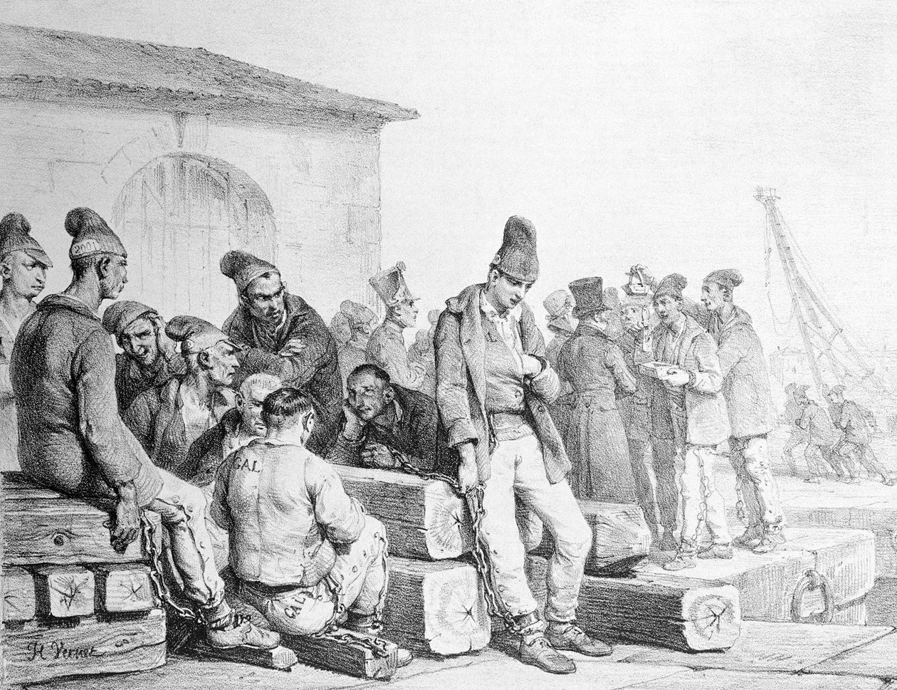 囚人、フランソワセラフィンデルペック（1778-1825）、19世紀前半に彫刻 作： アントワーヌ・チャールズ・ホレス・ヴェルネ