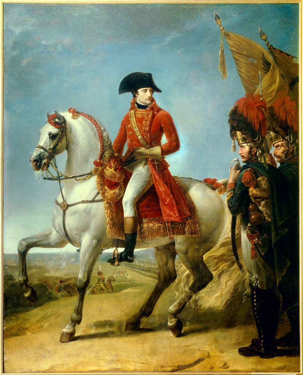 ナポレオン・ボナパルト（1769-1821）の騎馬像 作： アントワーヌ・ジャン・グロ