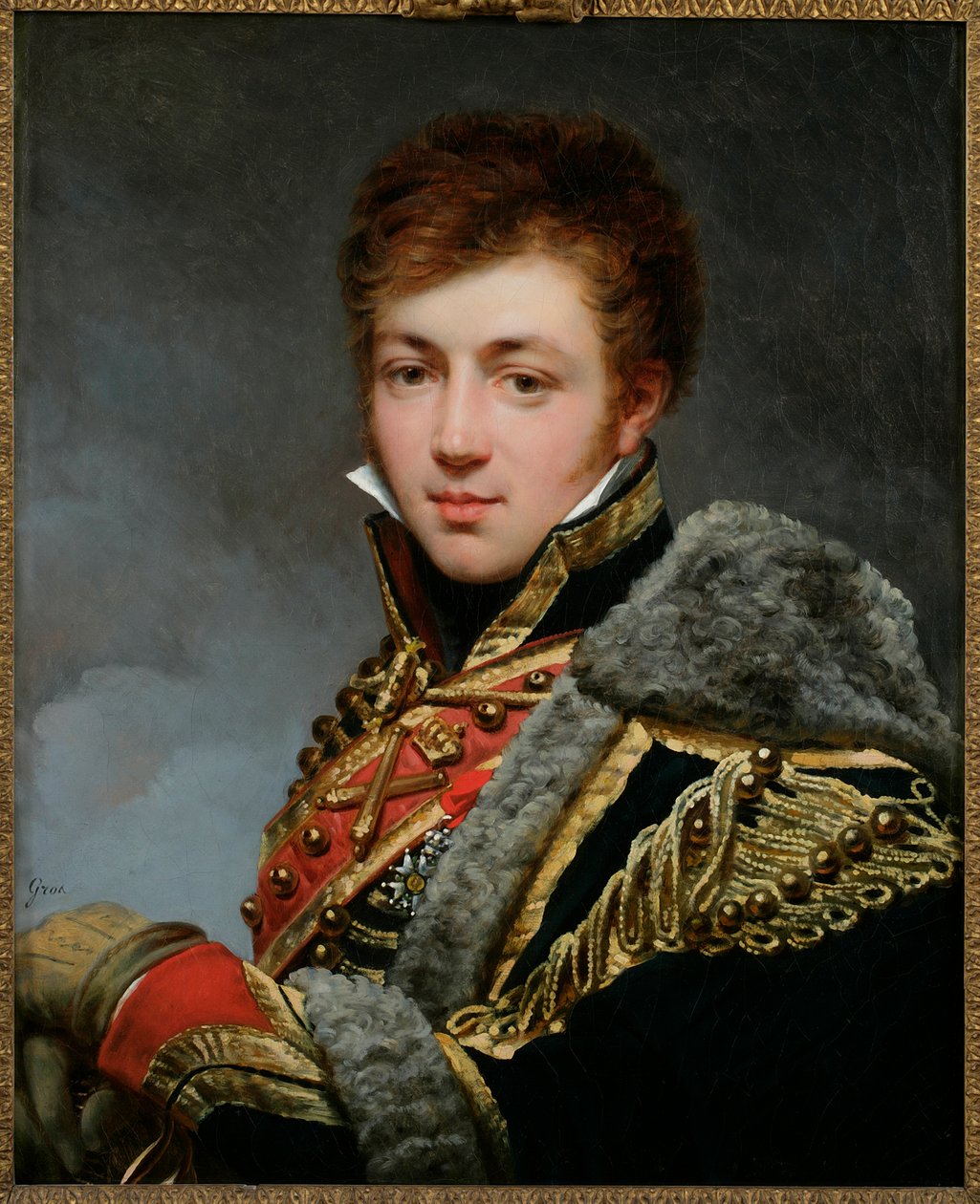 フランス語：オノレ・ド・ラ・リボワジエール伯爵の肖像（1788-1868） 作： アントワーヌ・ジャン・グロ