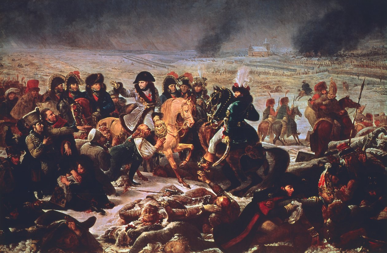 「アイラウの戦いのフィールド上のナポレオン」、1807 年 2 月 9 日 1808 年 作： アントワーヌ・ジャン・グロ