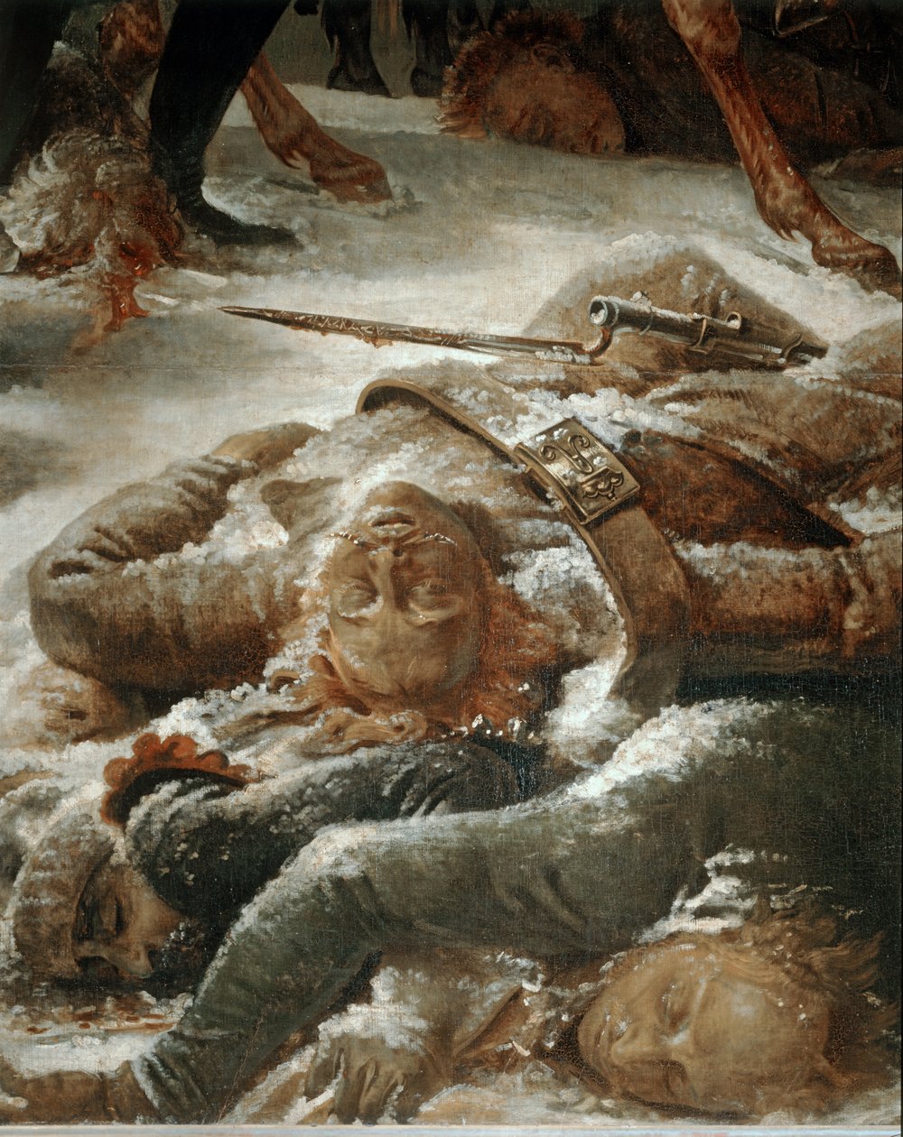 1807年2月9日、フランス軍がロシア軍とプロイセン軍に勝利したアイラウの戦場でのナポレオン ... 作： アントワーヌ・ジャン・グロ