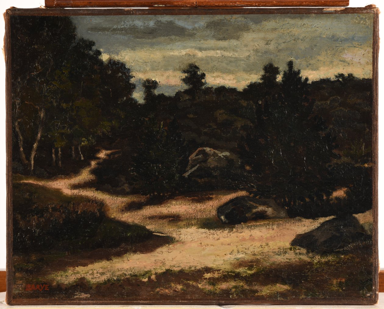 フランス語：Chemin sableux en forêt de Fontainebleau（フォンテーヌブローの森のサブレ通り 作： アントワーヌルイバリー
