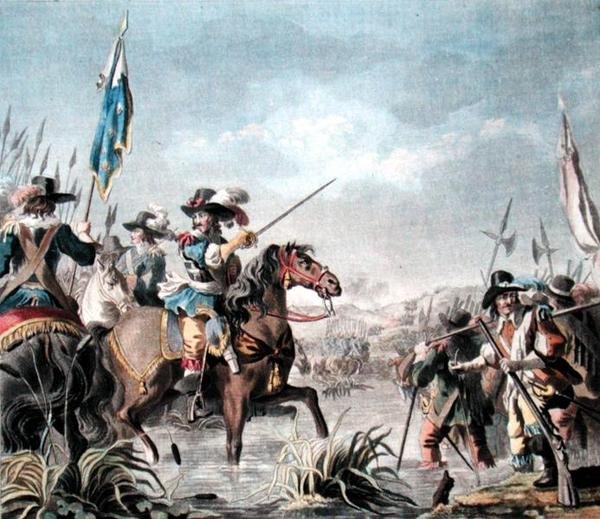 スタッファルダの勝利（1690年）、ジャン・バティスト・モレ（fl.1790-1820）の刻印入り 作： アントワーヌ・ルイ・フランソワ（後）サージェント・マルソー
