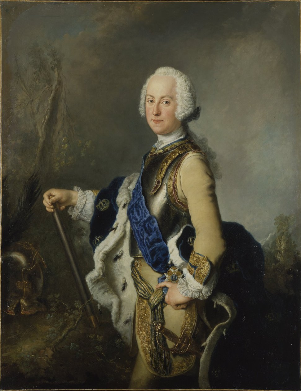 アドルフ・フレドリク（1710-1771）、ホルシュタイン＝ゴットルプ公、リューベック領主司教、スウェーデン国王、1743年 作： アントワーヌ・ペーネ