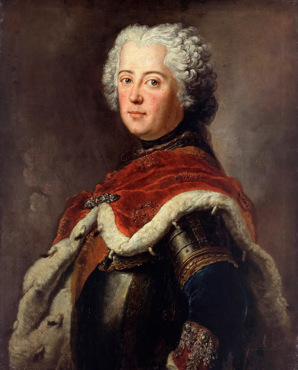 プロイセンのフリードリヒ2世の肖像（Frederic II de Prusse, dit le Grand 作： アントワーヌ・ペーネ