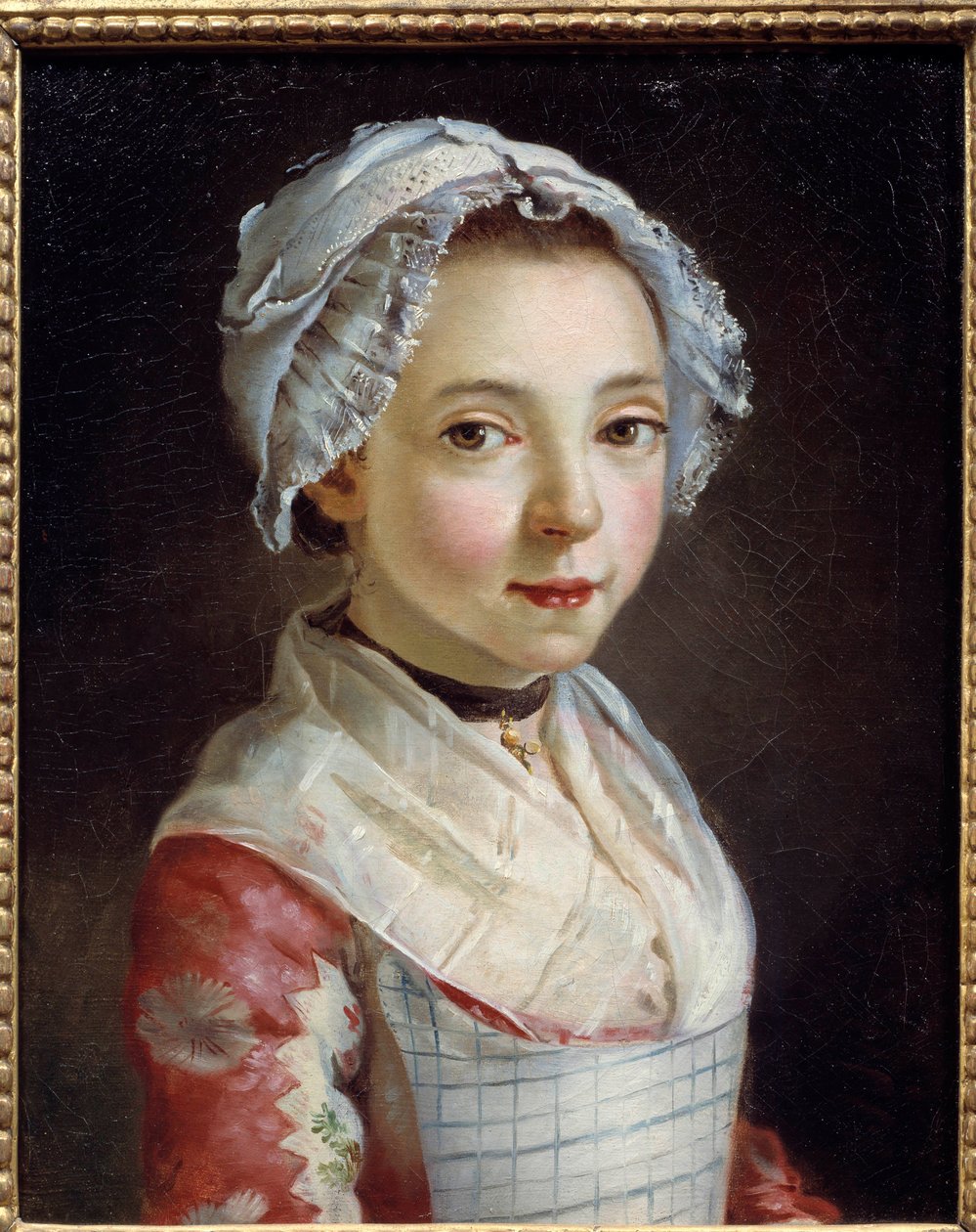 若いメイドさんアントワーヌ・ラスパル（1738-1811）の絵 作： アントワーヌ・ラスパル