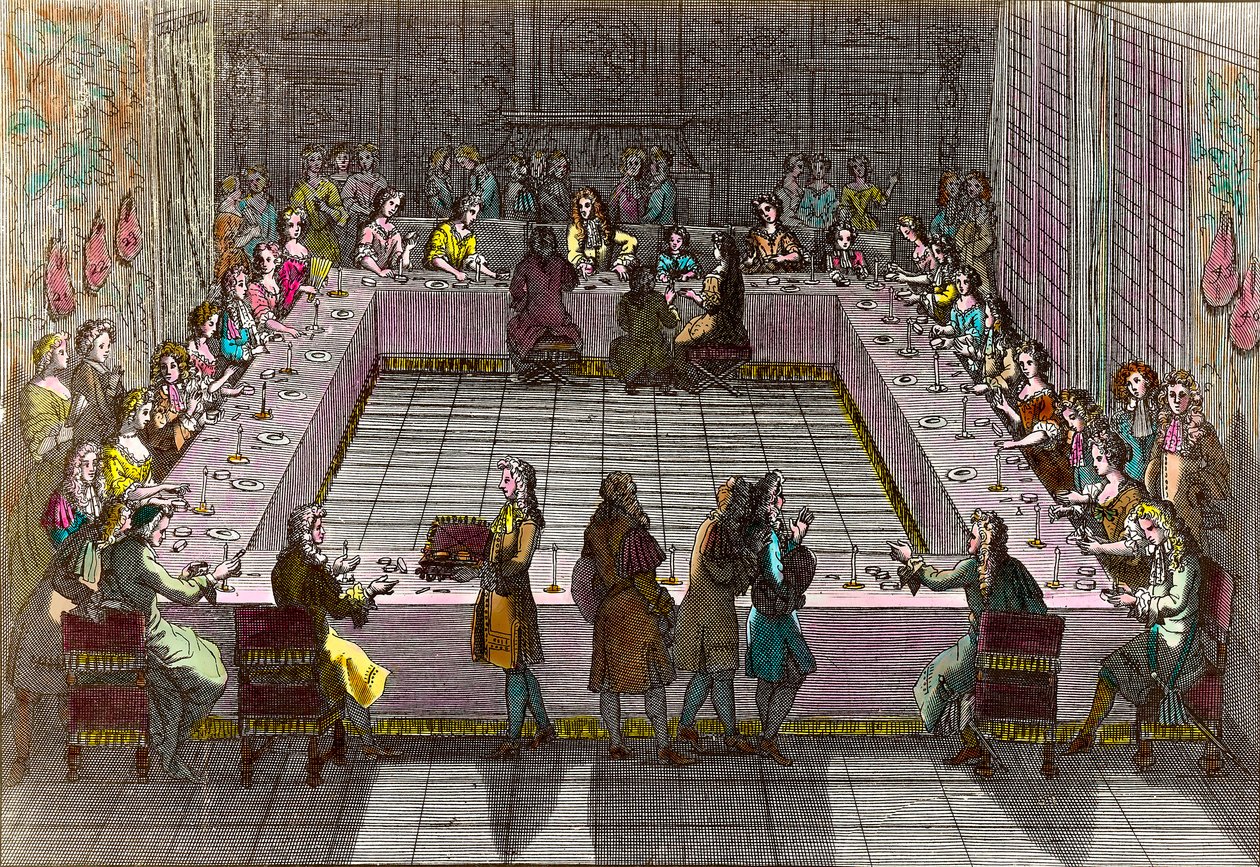 18世紀の王室の宝くじ。トルヴァン・アントワーヌ（1656-1708）によるエングレーヴィング 作： アントワーヌ・トルヴァン