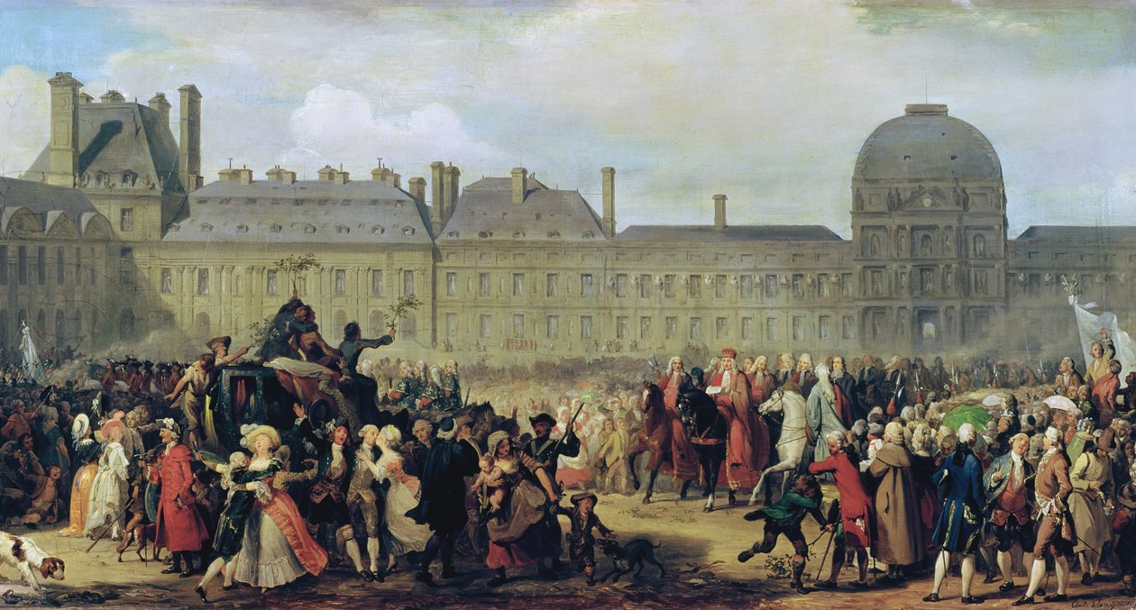 1783年、1837年のヴェルサイユ条約の調印のお知らせ 作： アントンヴァンイセンディック