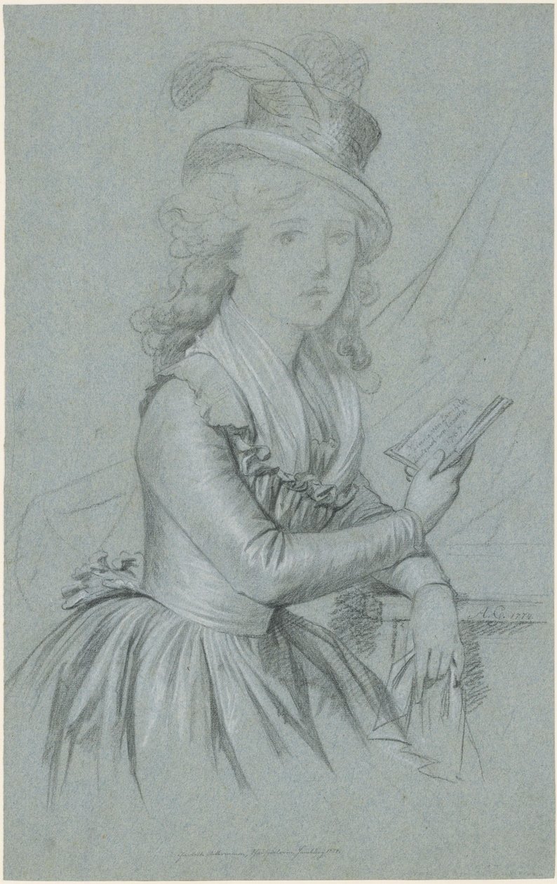 女優マリー・マグダレーネ・シャルロッテ・アッカーマン（1757-1775）の肖像画 作： アントングラフ