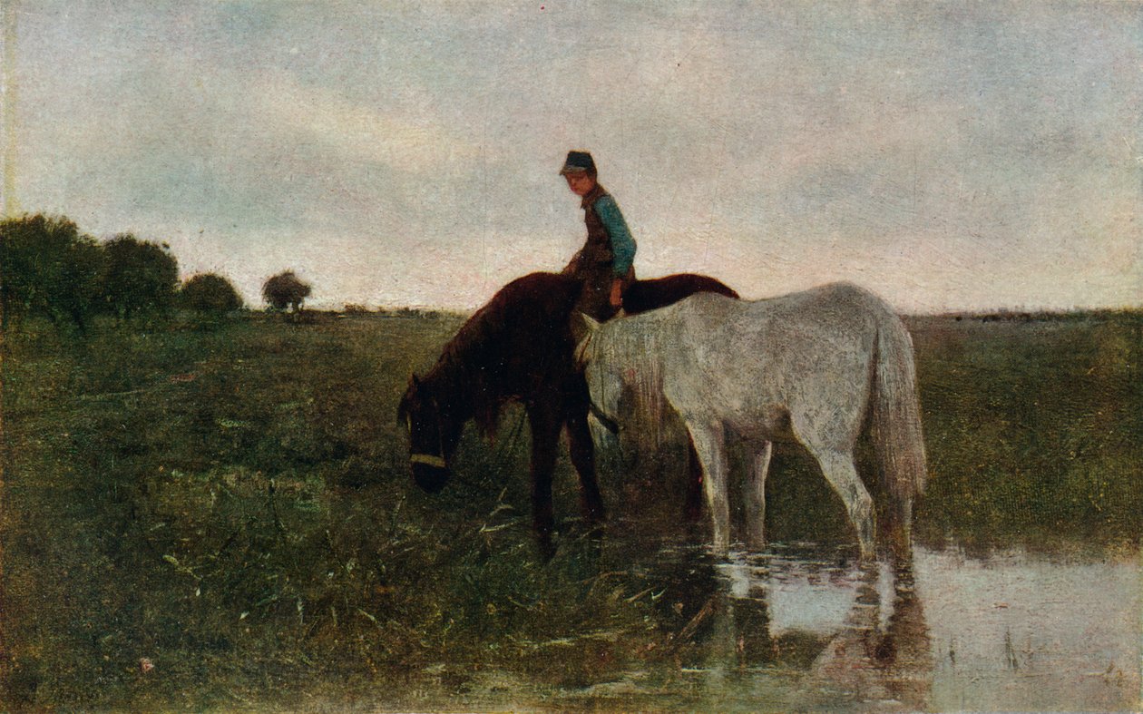 散水馬、1871年、1913年 作： アントン・モーブ