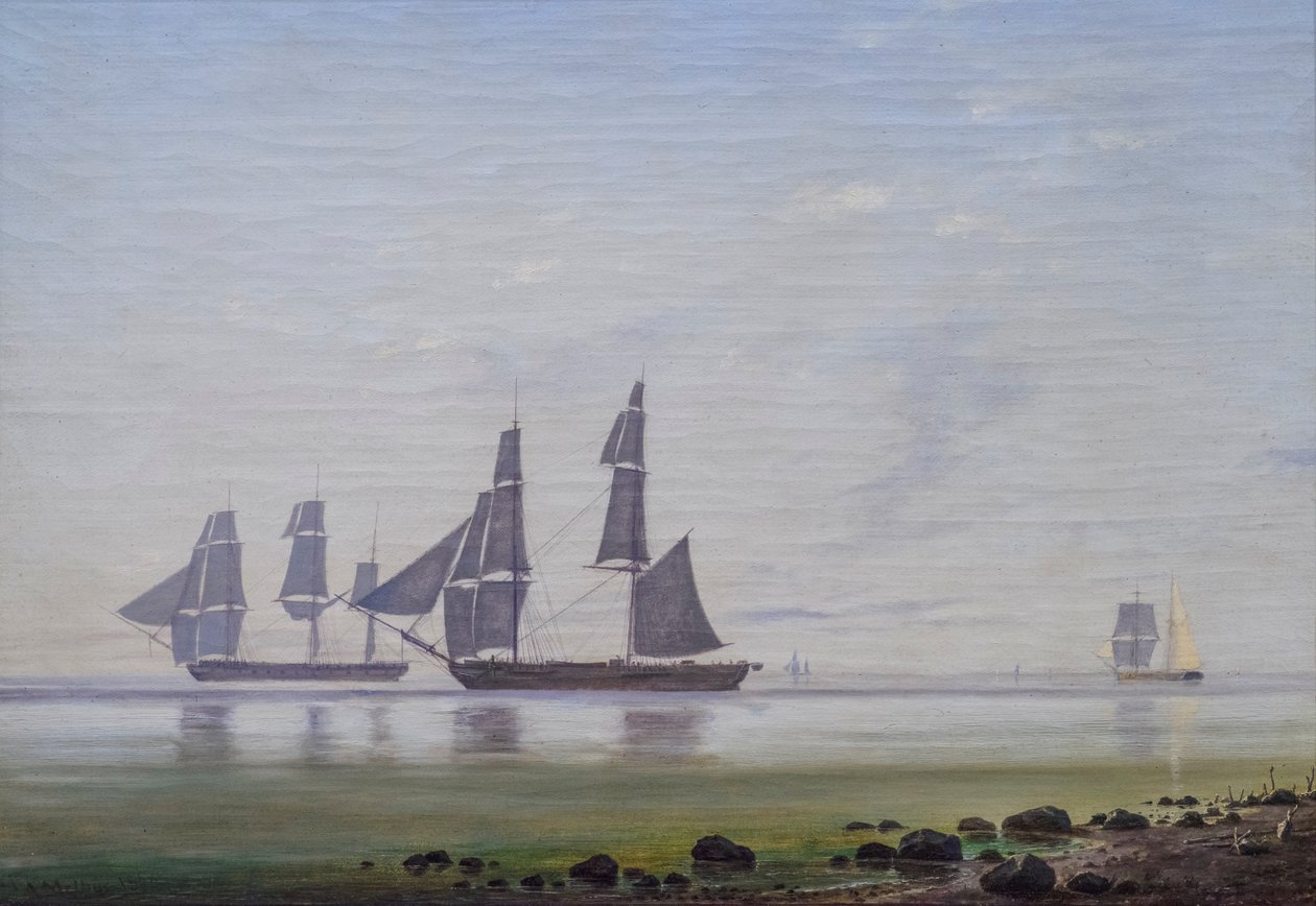 穏やかな海の朝 作： アントン・メルビー