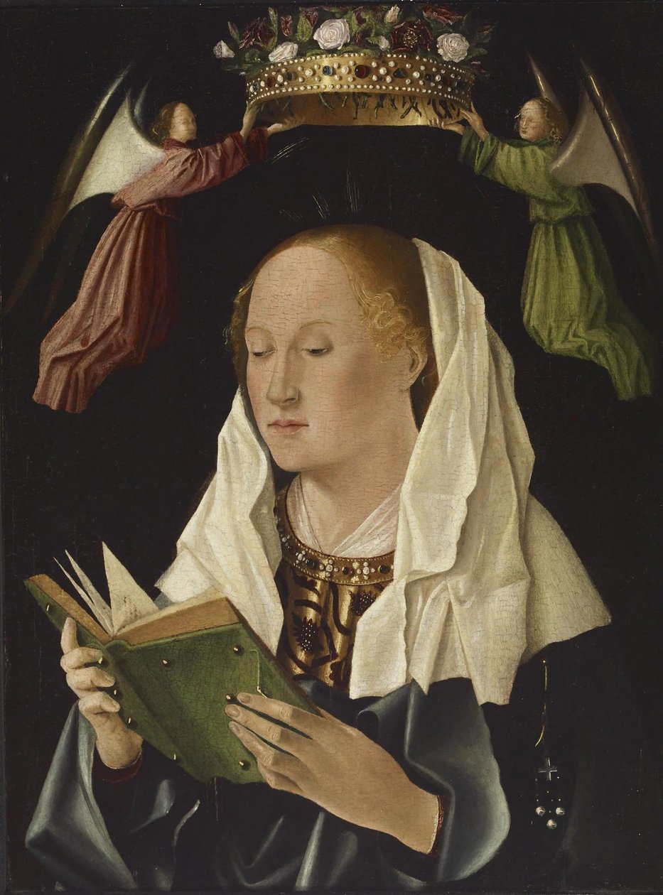 聖母マリアの読書、c.1460-62（木のパネルのテンペラと油） 作： アントネロ・ダ・メッシーナ