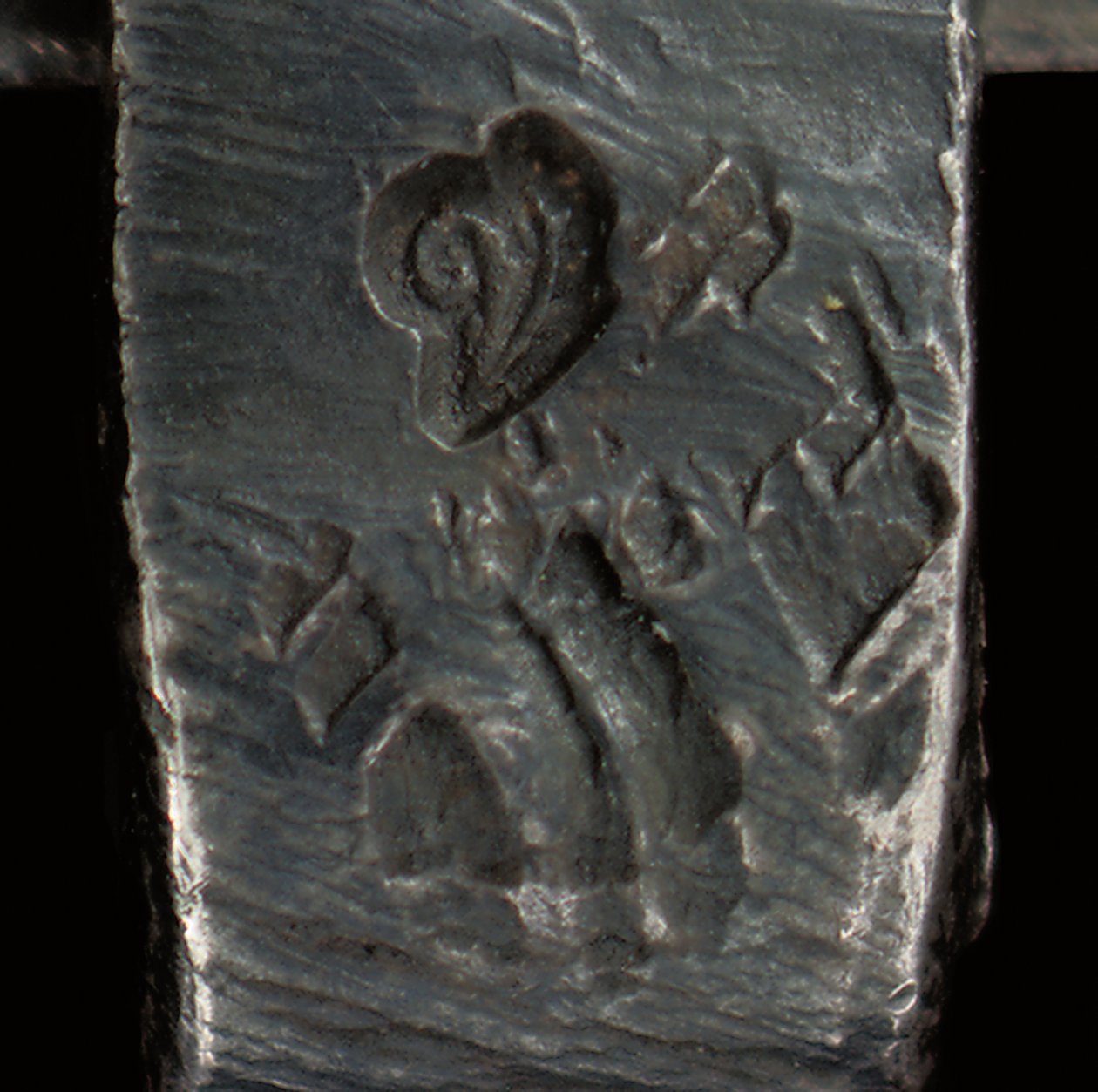 顕微鏡、c.1690（銀とガラス）（1121456-60も参照） 作： Antoni van Leeuwenhoek
