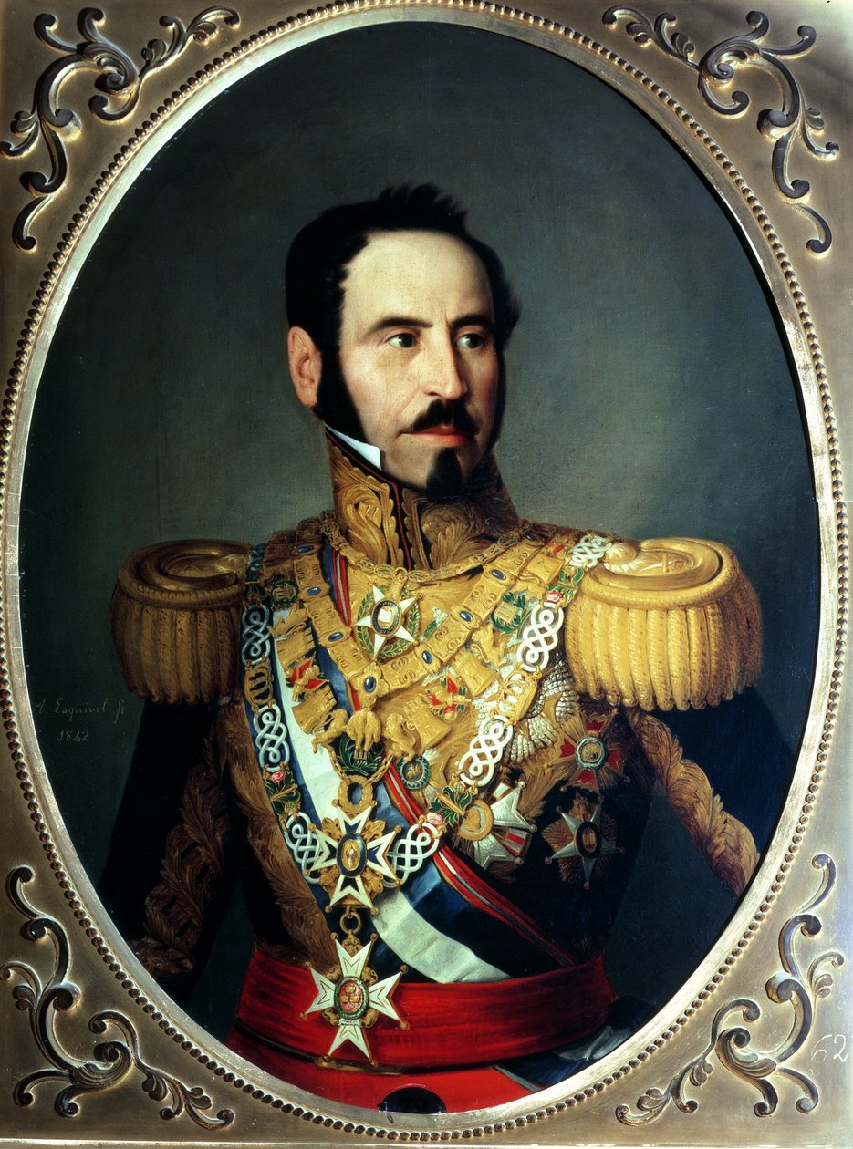 バルドメロエスパルテロ将軍（1792-1879）、1842 作： アントニオ・マリア・エスキベル