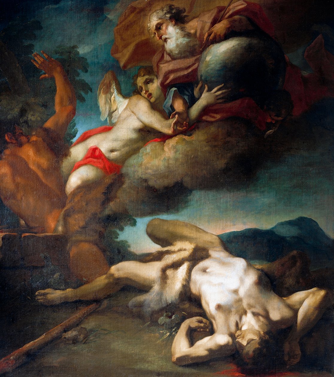 アントニオ・バレストラ（1666-1740）作「天に昇るアベルの魂」（油彩・キャンバス 作： アントニオ・バレストラ