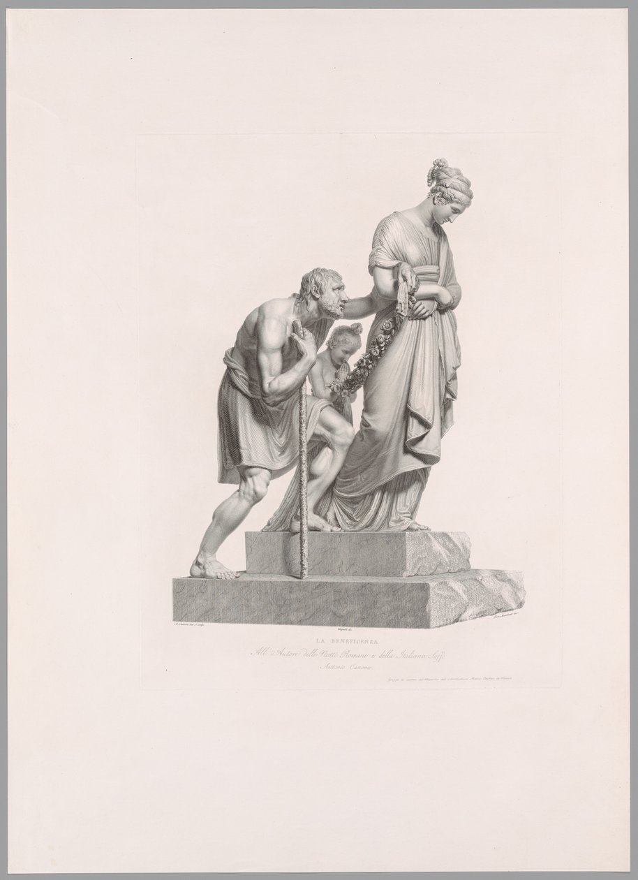 慈善、Oeuvre de Canova より 作： アントニオ・カノーヴァ
