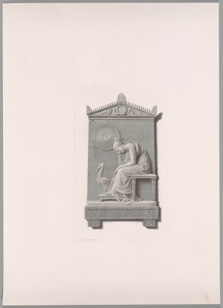 「Oeuvre de Canova」より、オレンジ ナッソーのウィリアム王子の葬儀記念碑 作： アントニオ・カノーヴァ