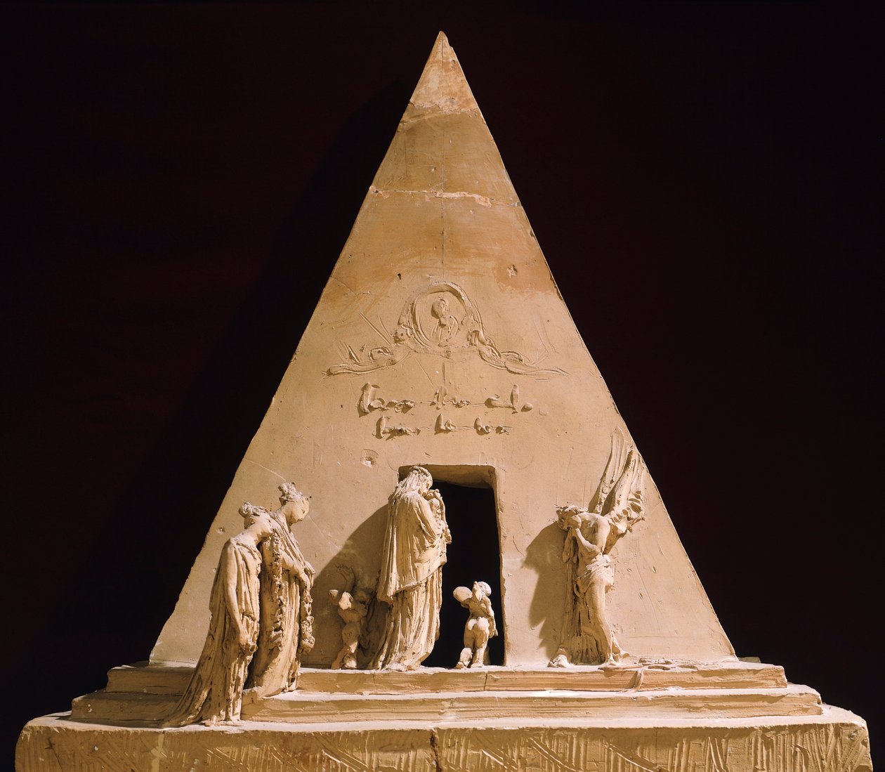 アントニオ・カノーヴァ（1757-1822）によるティツィアーノのモニュメント、テラコッタ製模型 作： アントニオ・カノーヴァ