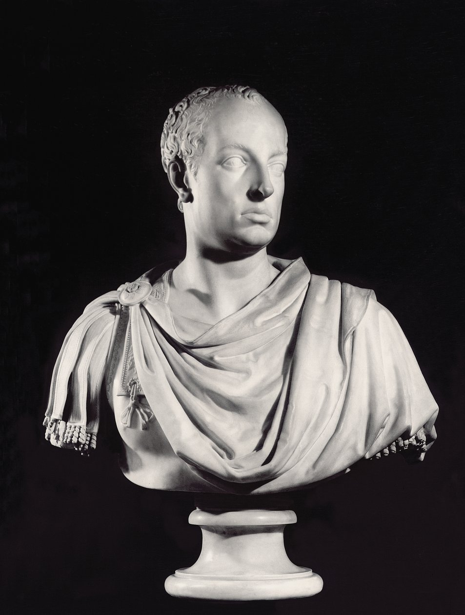聖ローマ皇帝フランシス1世の肖像（1708-65）（大理石）（82132も参照） 作： アントニオ・カノーヴァ