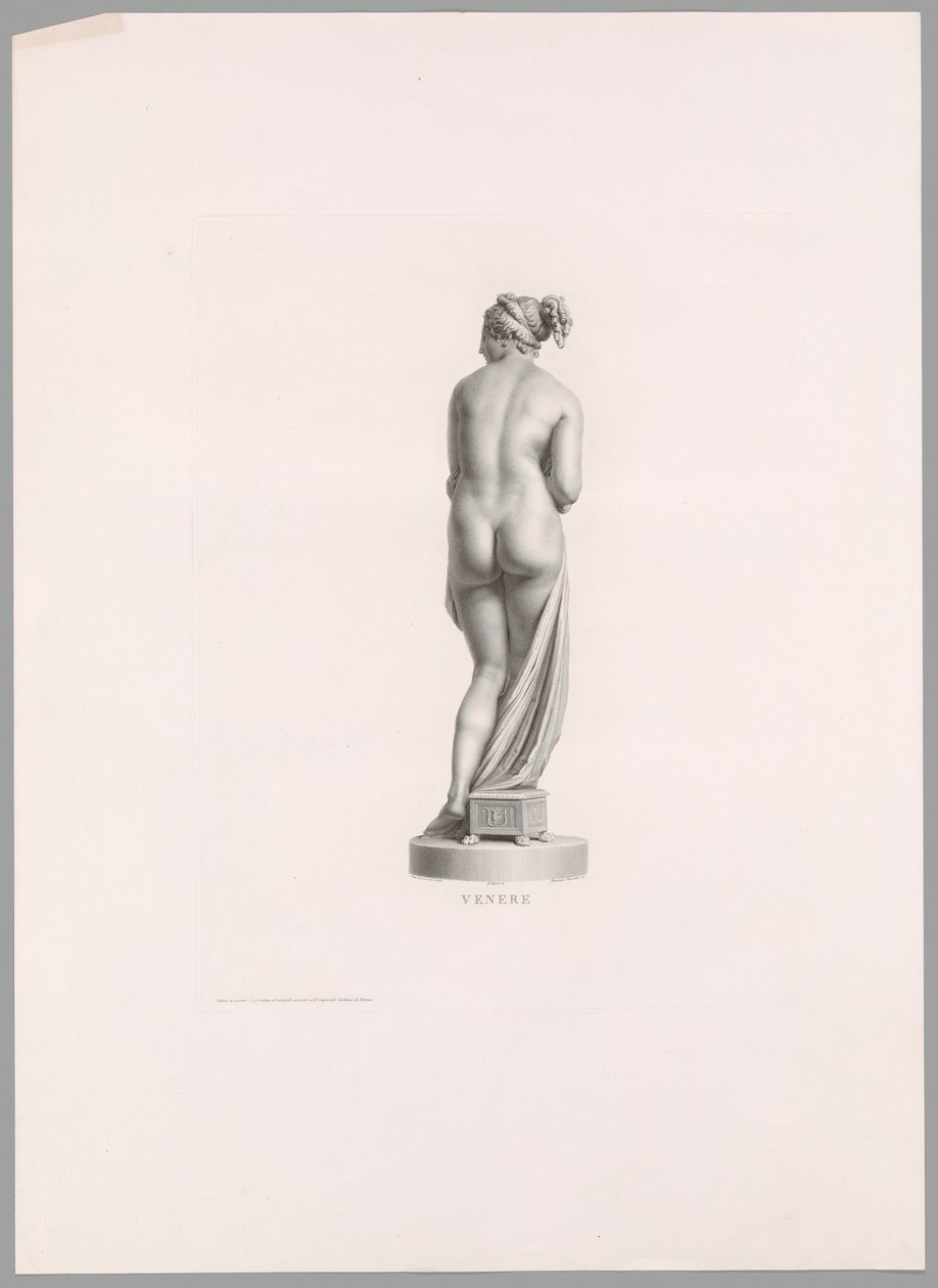 金星、背面図、Canova の作品より 作： アントニオ・カノーヴァ