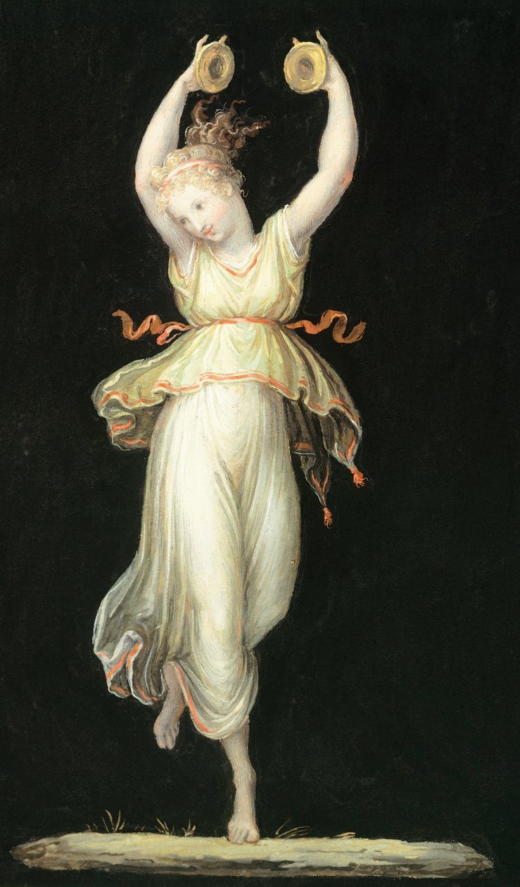 アントニオ・カノヴァ（1757-1822）の「カスタネットを弾く女」（テンペラ 作： アントニオ・カノーヴァ