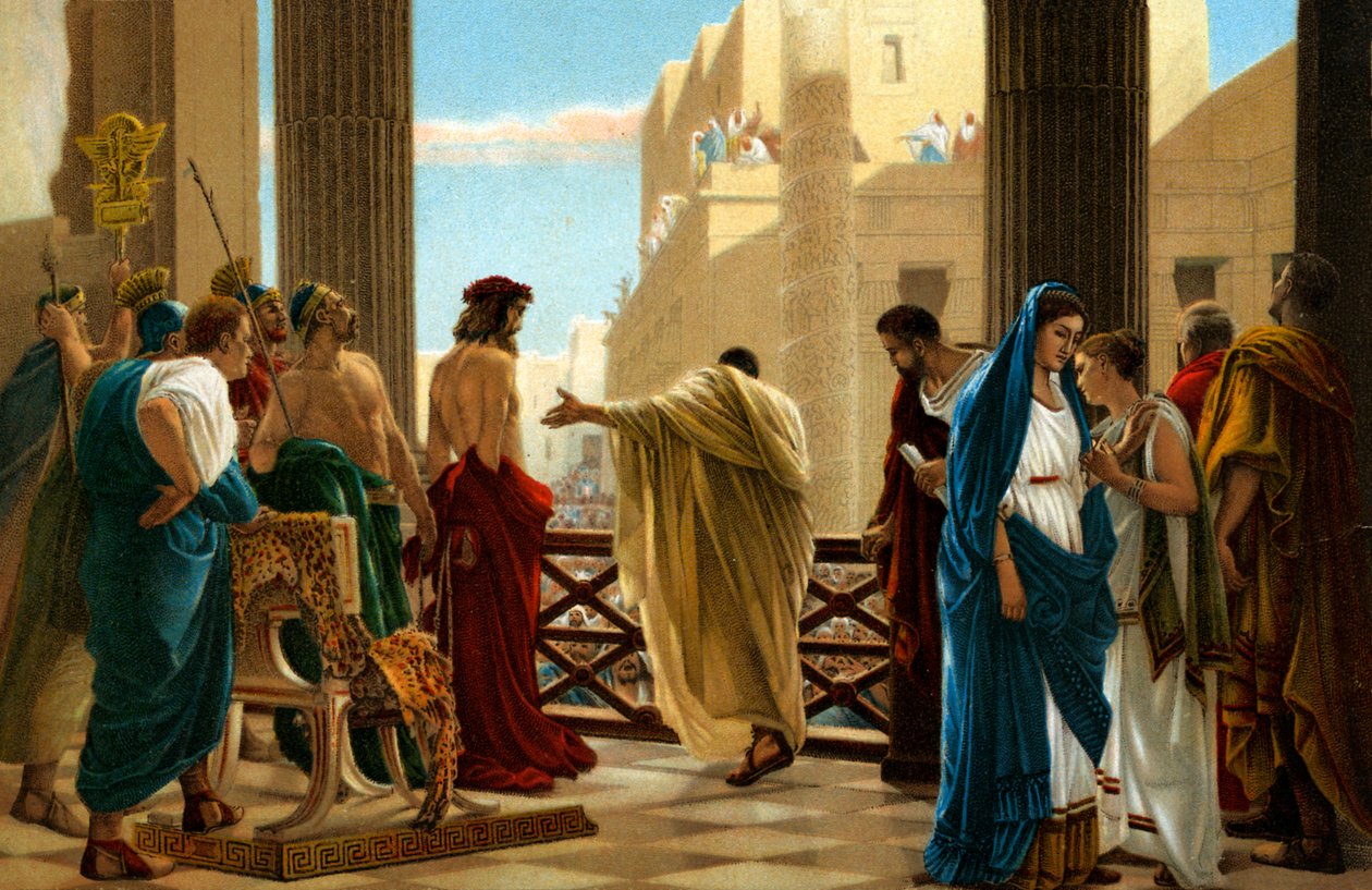 Ecce Homo、Antonio Ciseri による絵画の後 - 聖書 作： アントニオ・シセリ