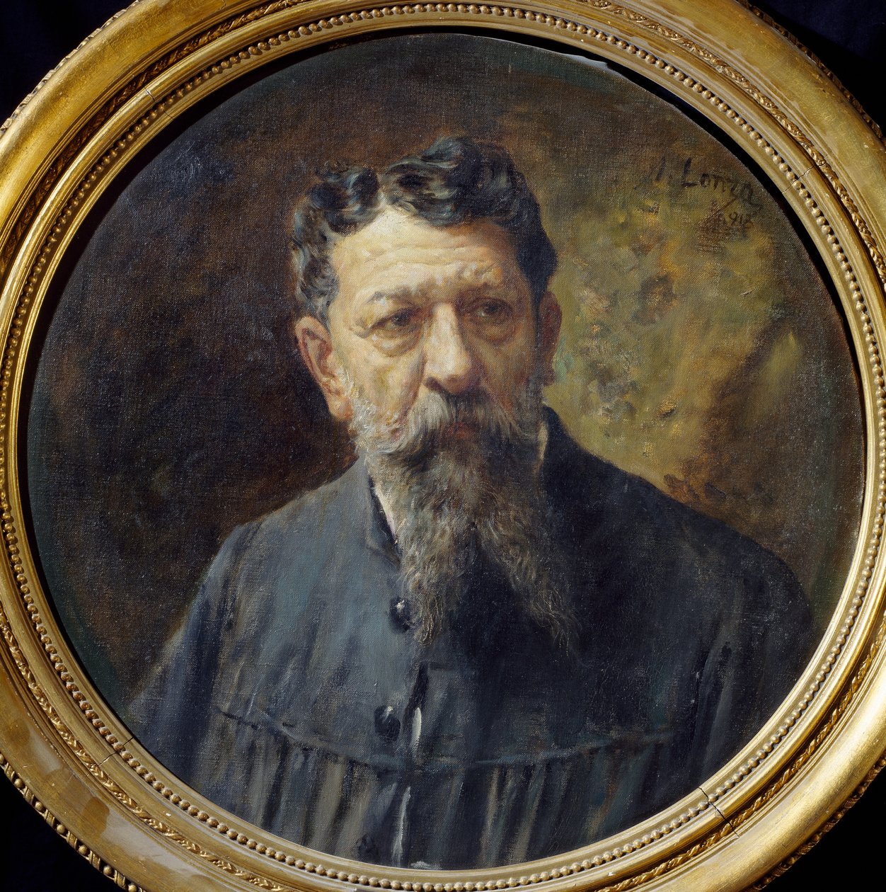 アントニオ・ロンザ（1846-1918）による画家スコパリーニの肖像 作： アントニオ・ロンザ
