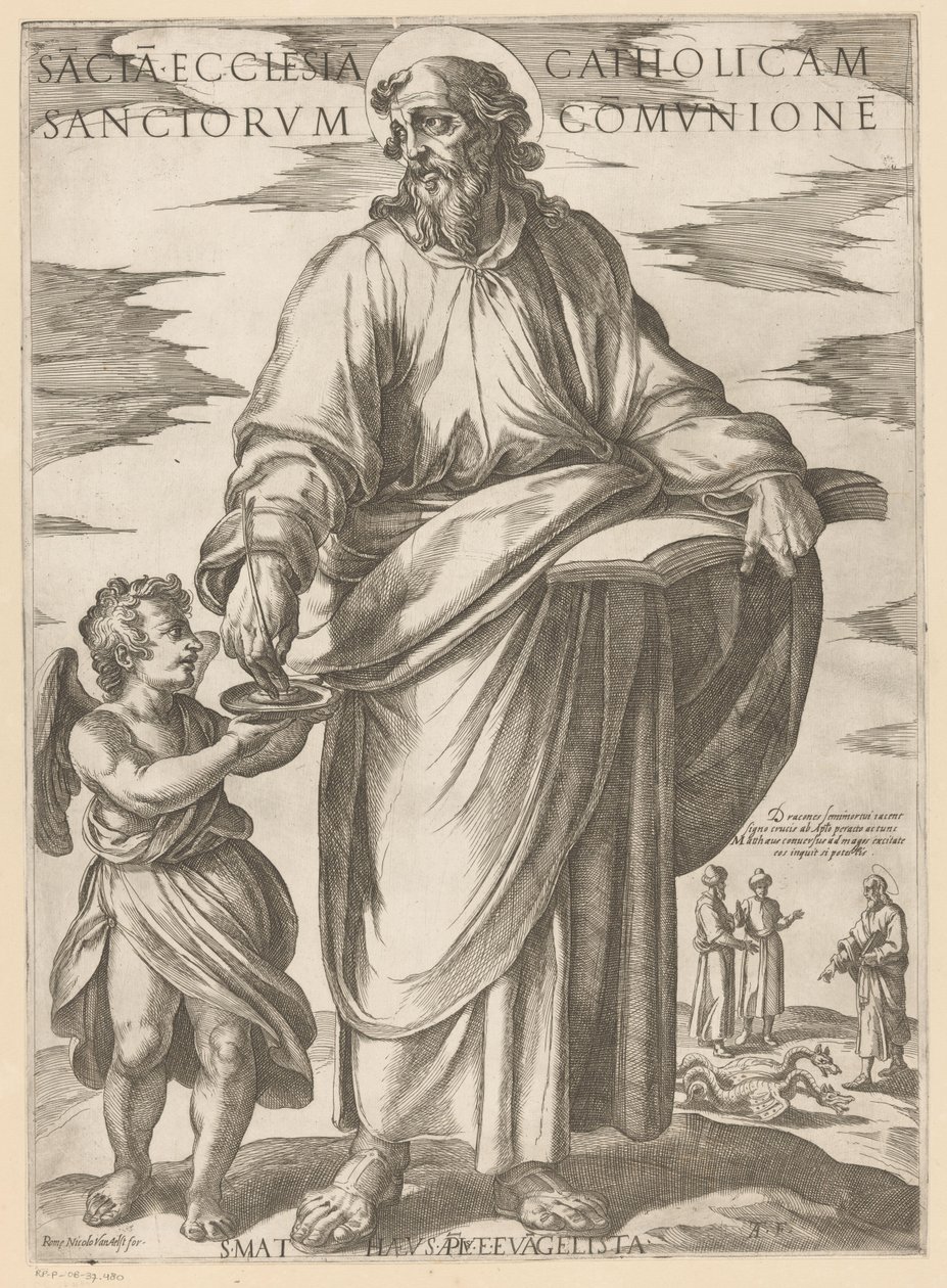 聖マタイの 聖体拝領の聖なるカトリック教会 (オブジェクトのタイトル) Christ, Mary en de apostle (シリーズタイトル) 作： アントニオ・テンペスタ