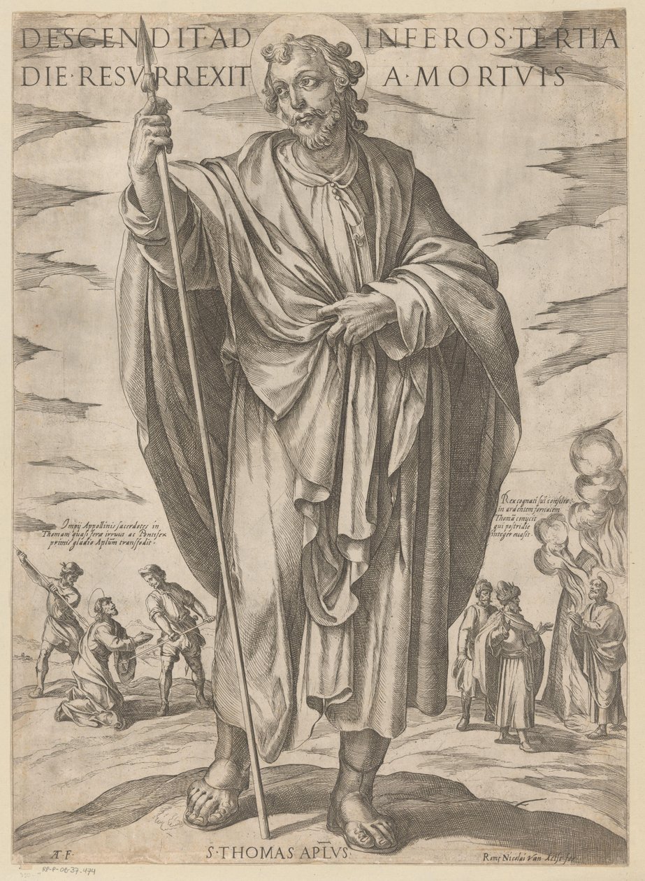 セントトーマスの 死からよみがえり三日目に地獄に堕ちた（オブジェクトのタイトル） Christ, Mary en de apostle (シリーズタイトル) 作： アントニオ・テンペスタ