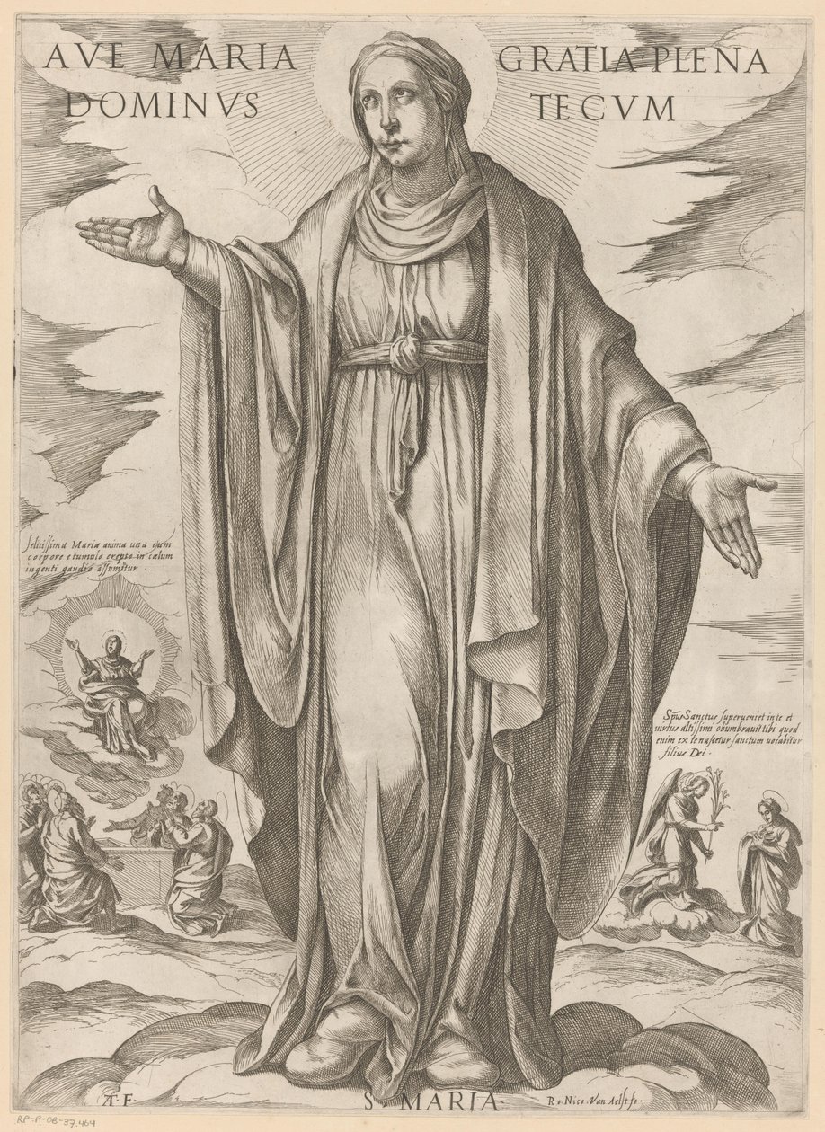 マリア 恵みに満ちたマリア様、あなたと共にいる主よ (タイトルのタイトル) Christ, Mary en de apostle (シリーズタイトル) 作： アントニオ・テンペスタ