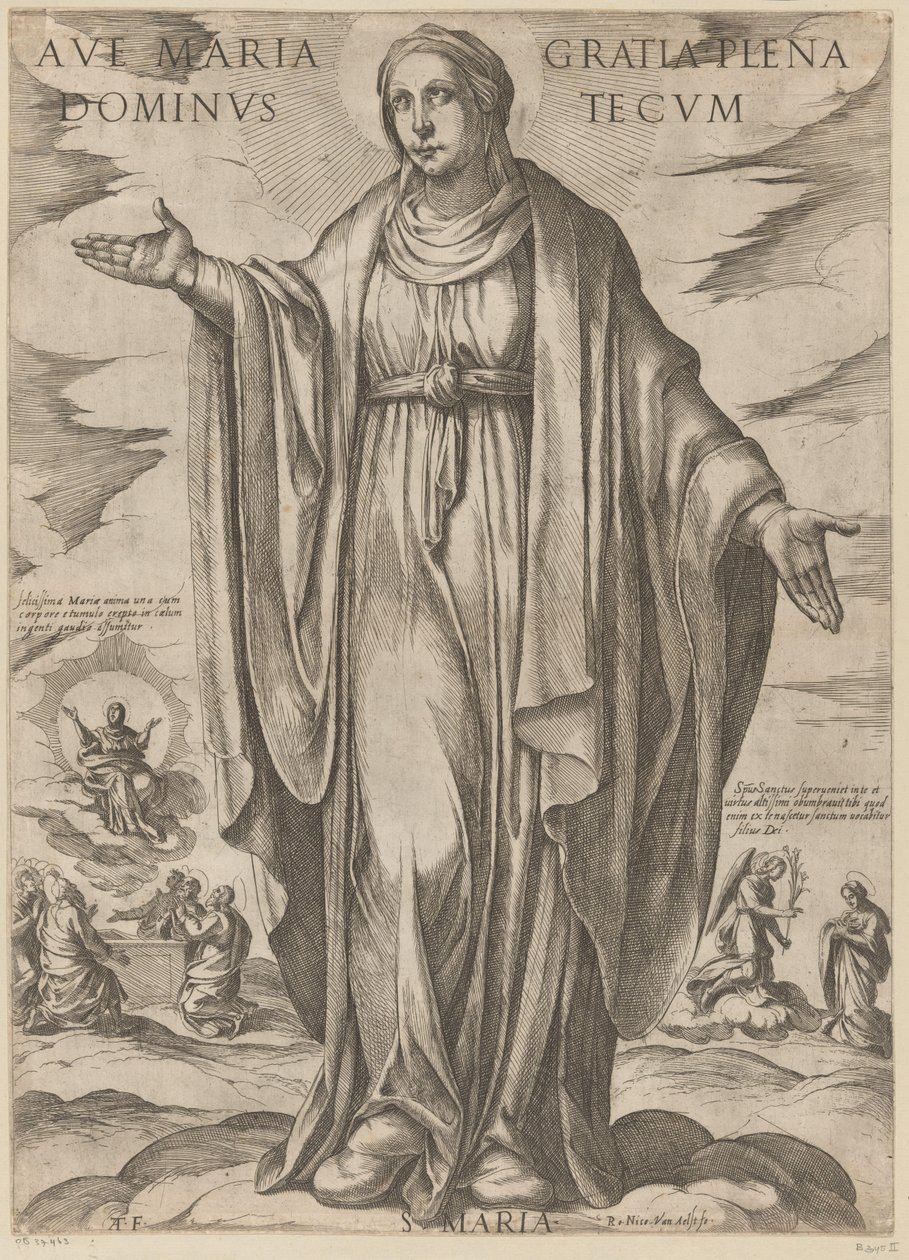 マリア 恵みに満ちたマリア様、あなたと共にいる主よ (タイトルのタイトル) Christ, Mary en de apostle (シリーズタイトル) 作： アントニオ・テンペスタ
