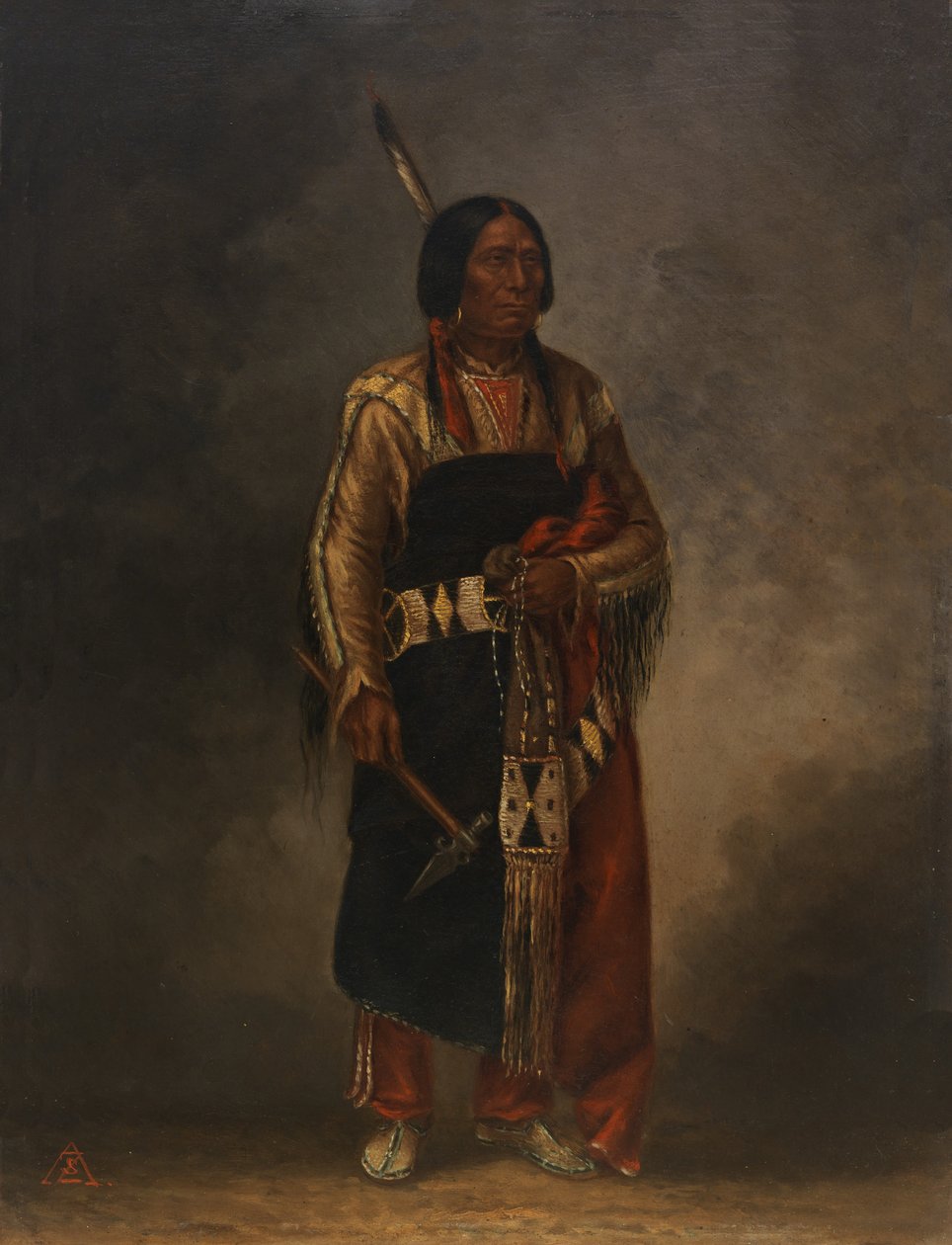 Mak-phe-ah-luta Red Cloud、カリフォルニア州。 1887年。 作： アントニオ・ゼノ・シンドラー