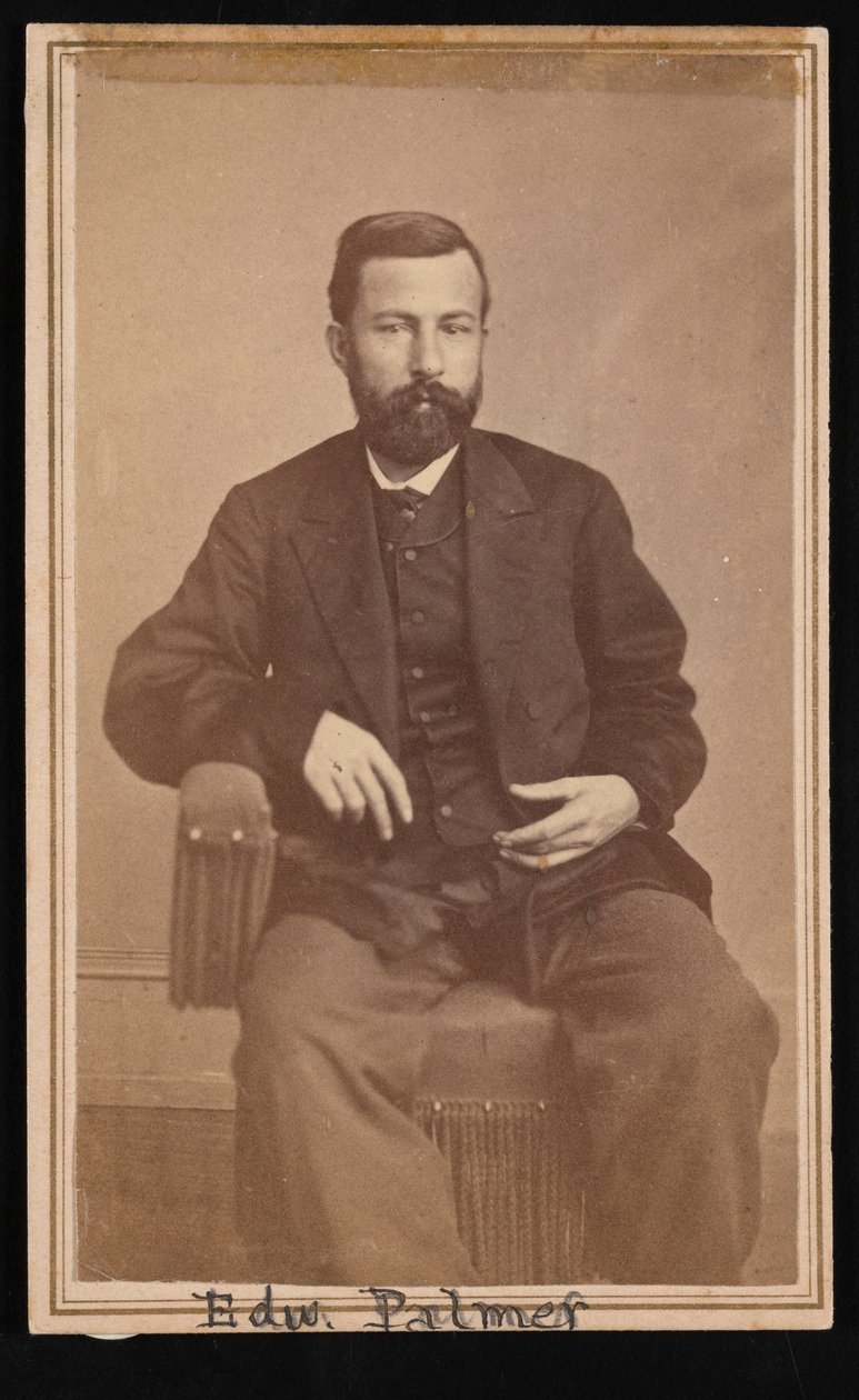 エドワード パーマーの肖像 1829 ～ 1911 年、1868 ～ 1869 年。 作： アントニオ・ゼノ・シンドラー