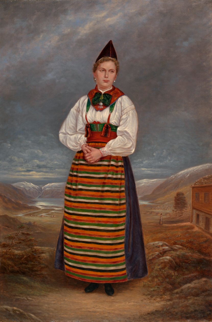 スウェーデンの女性、カリフォルニア州。 1893年。 作： アントニオ・ゼノ・シンドラー