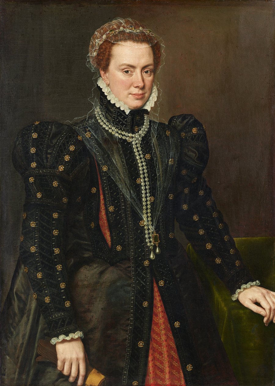 ドイツ語：Herzogin Margarete von Parma (1522-1586) パルマ公爵夫人マーガレット 作： アントニス・モル