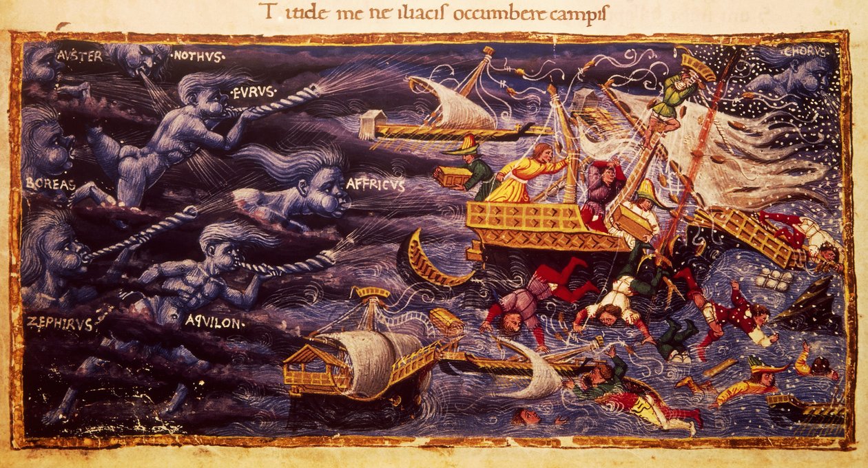 Apollonio di Giovanni（1415または1417-1465）による『アエネーイス』の一節が記されたヴァージル写本。 作： アポロニオ・ディ・ジョヴァンニ・ディ・トンマーゾ