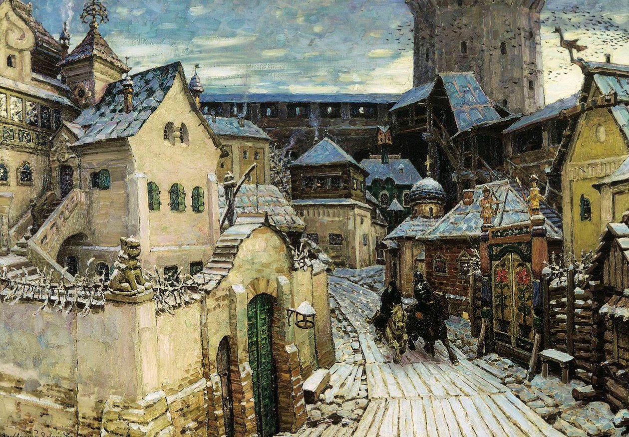 ヘラルド、クレムリンの朝、1913 年。 作： Appolinari Mikhaylovich Vasnetsov