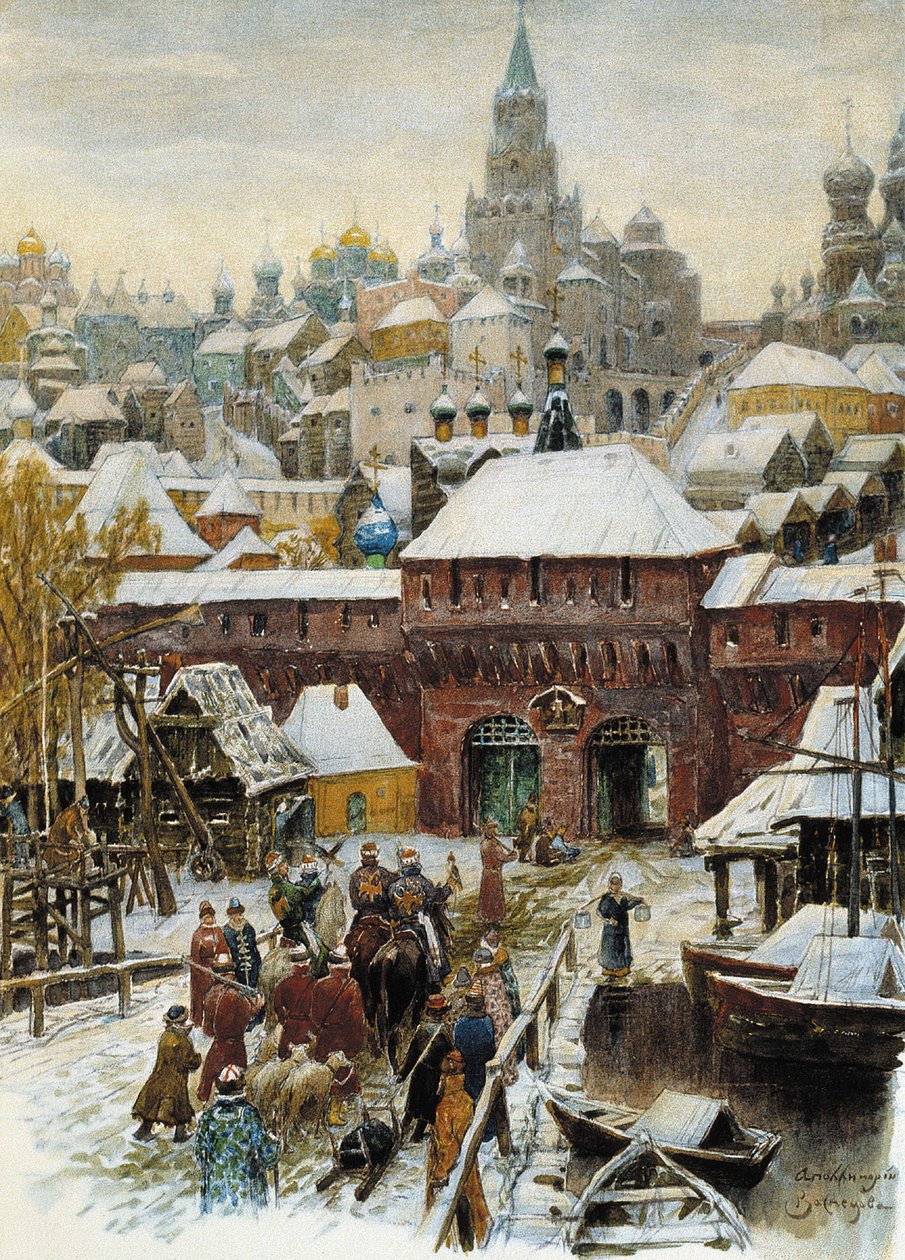 17世紀、19世紀末から20世紀初頭のモスクワ。 作： Appolinari Mikhaylovich Vasnetsov
