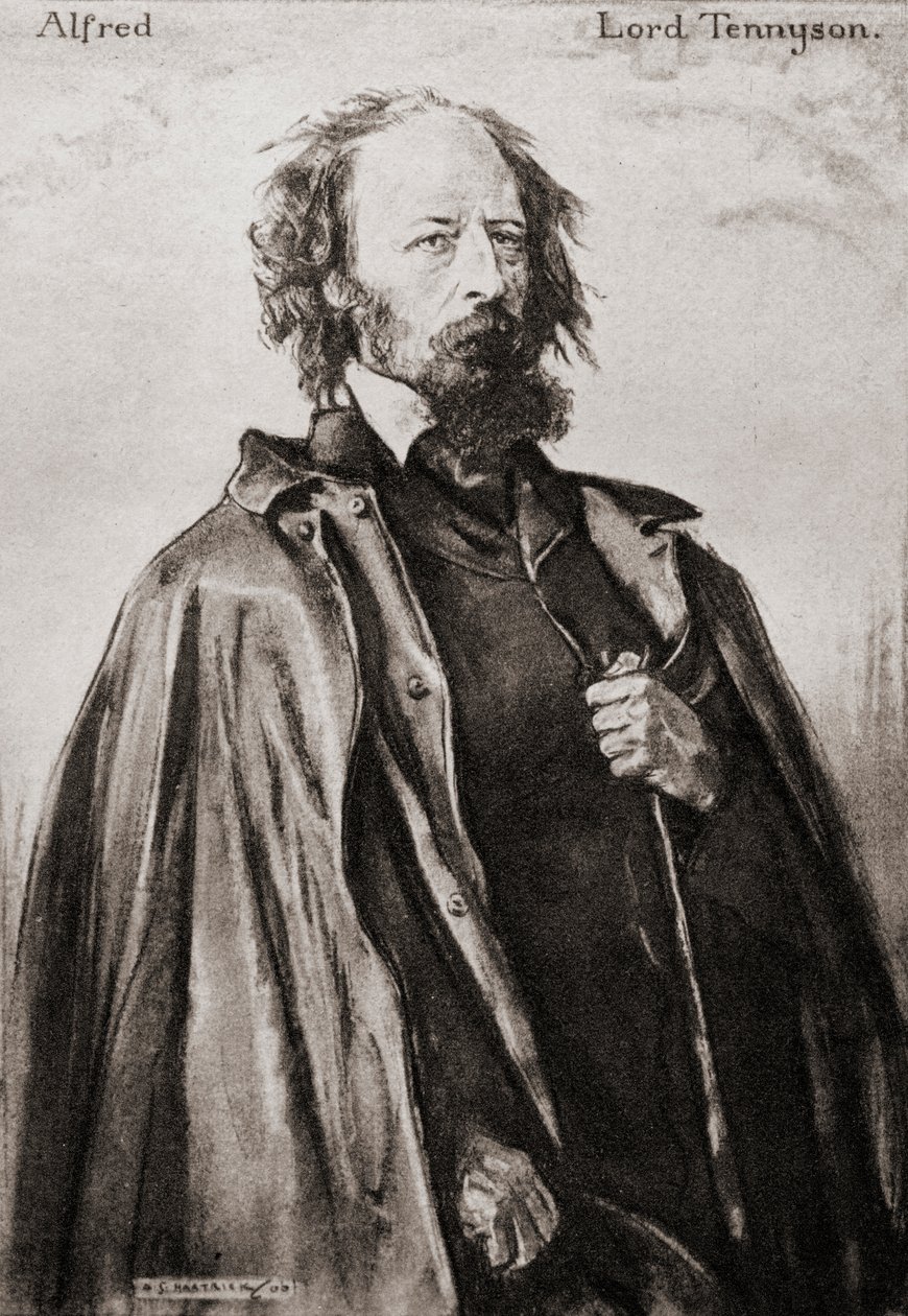 テニスン（オルドワースとフレッシュウォーターの）アルフレッド・テニスン 作： Archibald Standish Hartrick