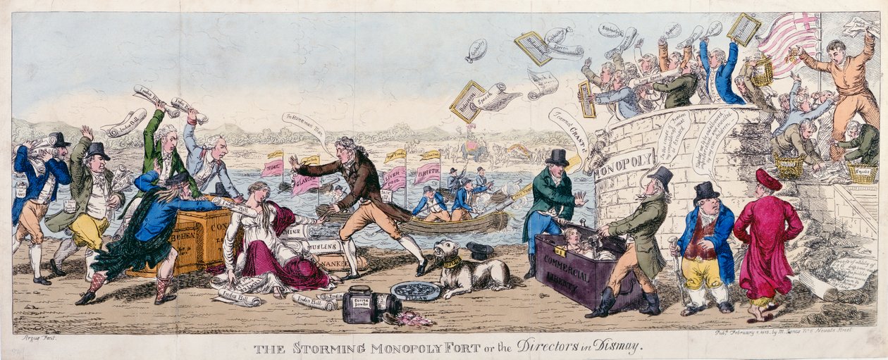 1813年に出版された、モノポリーフォートの嵐またはディマイズのディレクター 作： アーガス