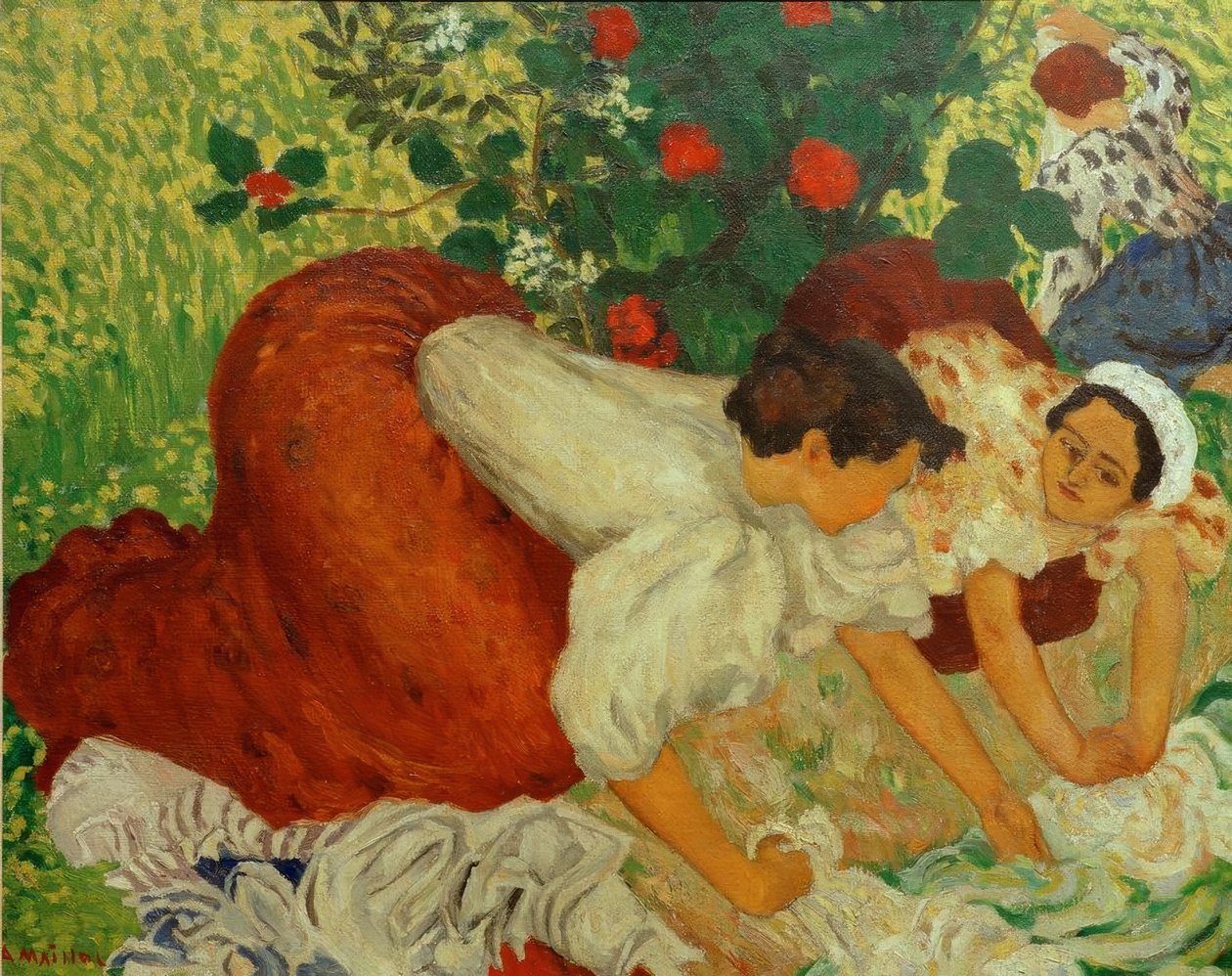 Aristide Maillol、The Washerwomen 作： アリスティド・マイヨール