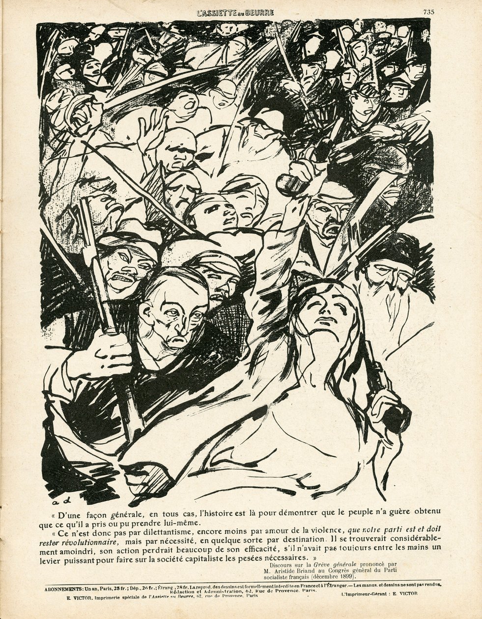 The Butter Plate, number 410, Satirical in B&W 作： アリスティド・デラノイ