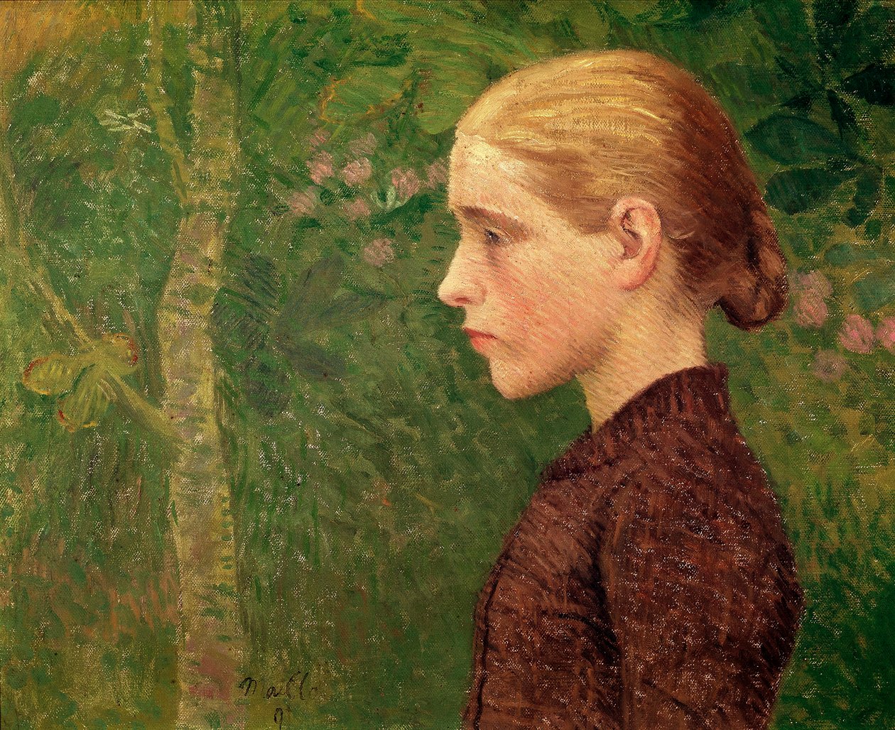 アリスティド・マイヨール（1861-1944）1891日による若い農民の絵画の胸像。 46x55 cmランス、ランス美術館 作： アリスティド・マイヨール