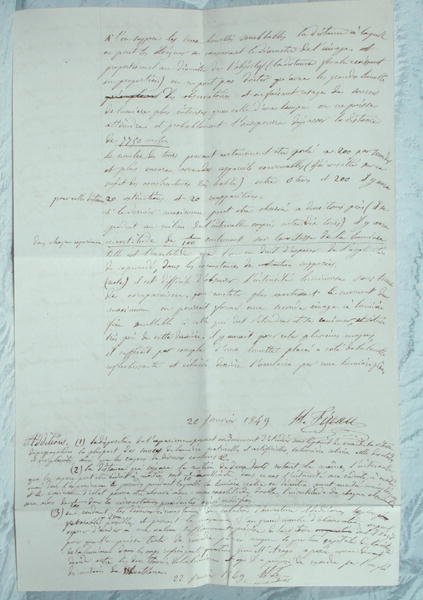 フィゾーの光速測定実験についての手紙 作： Armand-Hippolyte-Louis Fizeau
