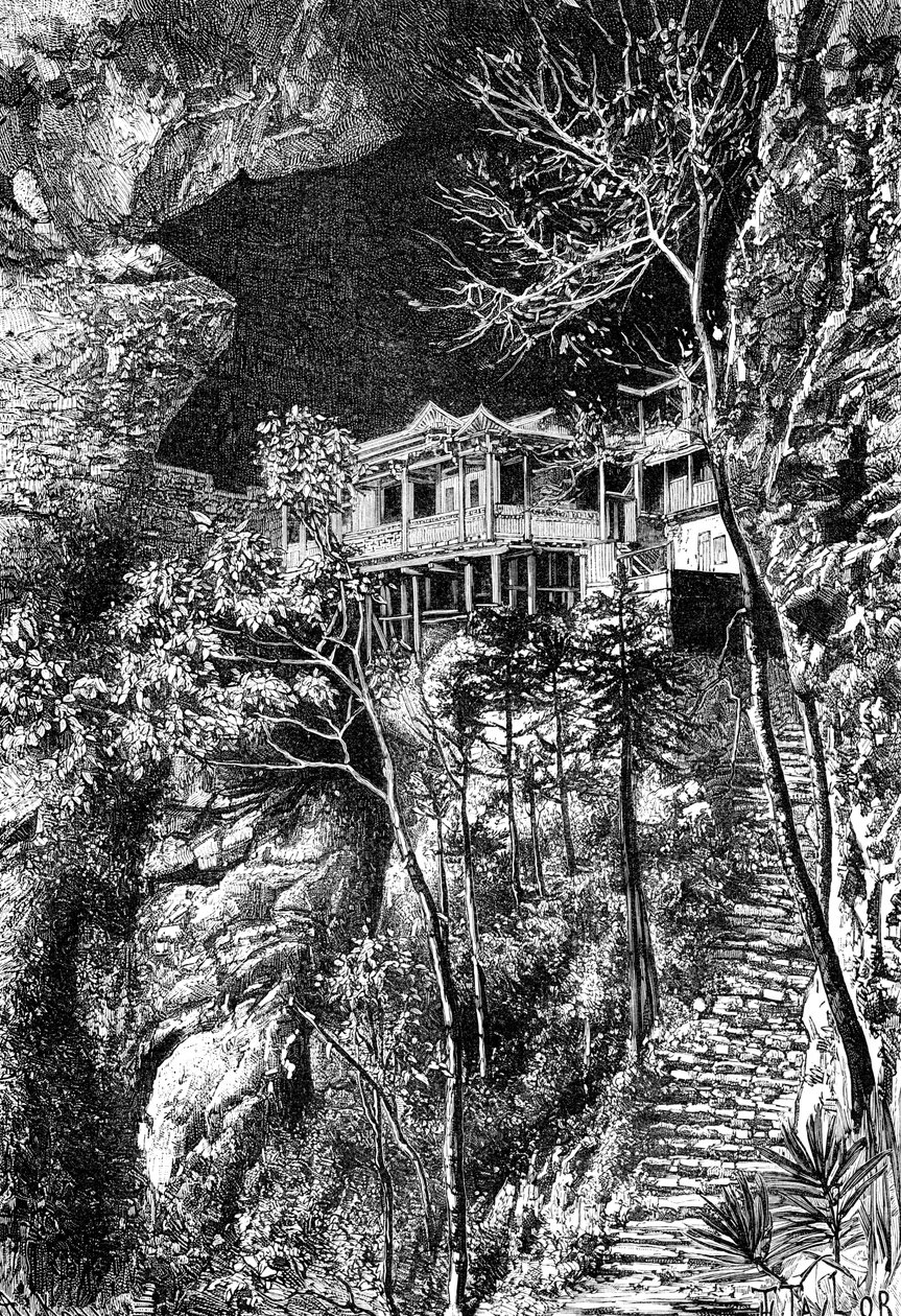 府中府の南、1分に元旦の仏教僧院、c1890 作： アーマンド・コール