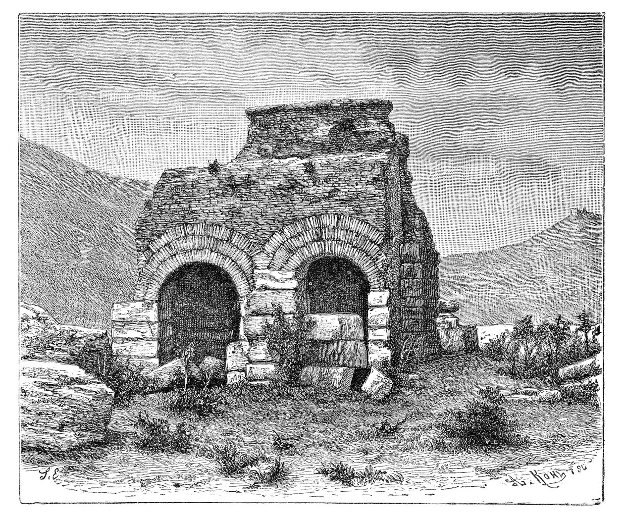 セントポール刑務所、エフェソス、トルコ、1895年。 作： アーマンド・コール