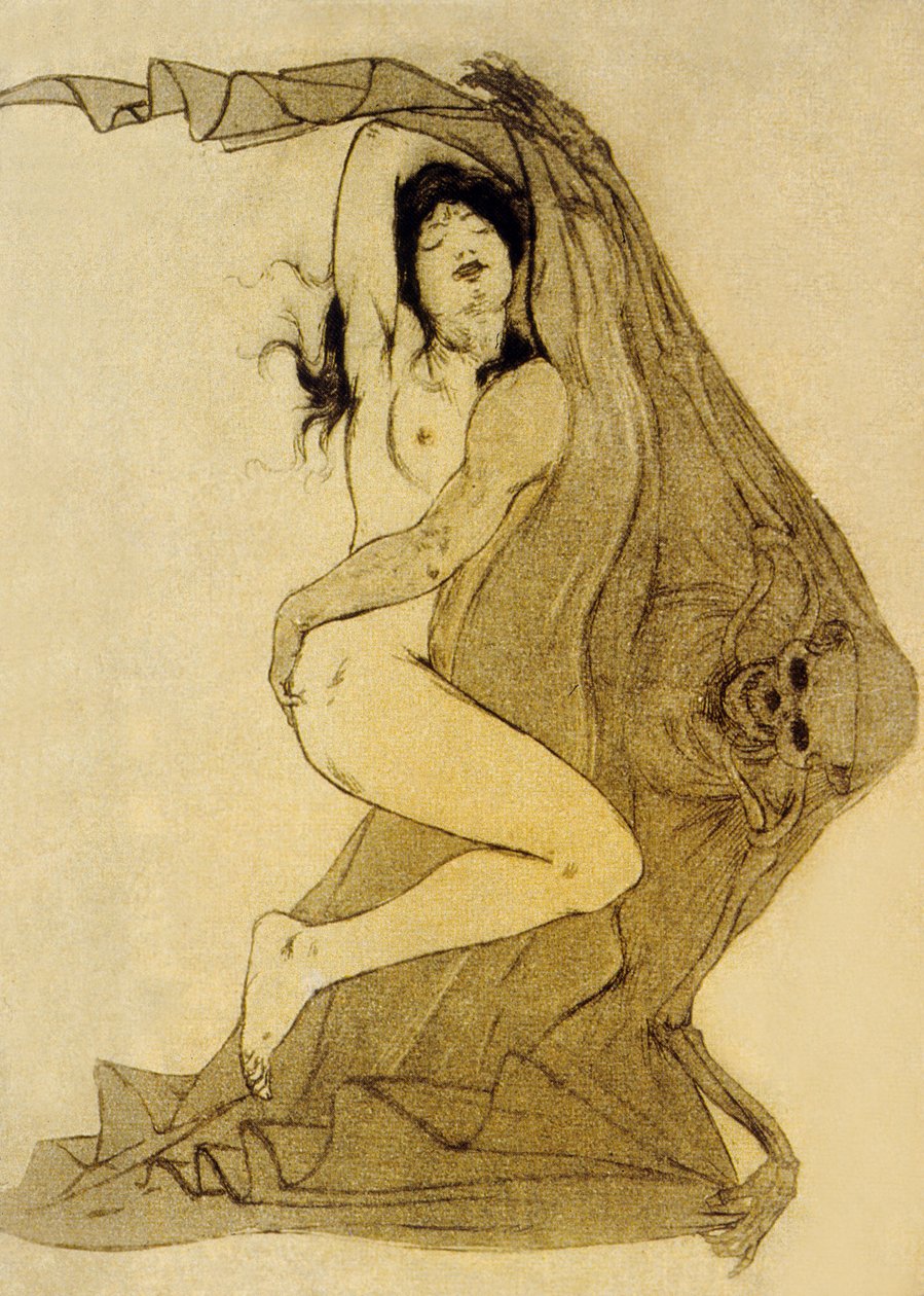 レフルールデュマルのイラスト、シャルルボードレールの詩、1899年 作： アルマン・ラッサンフォッセ