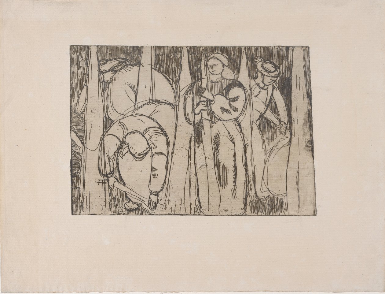 Les Rouisseuses (Pellankeräilijät) 1893 (etsaus) 作： アルマン・セガン