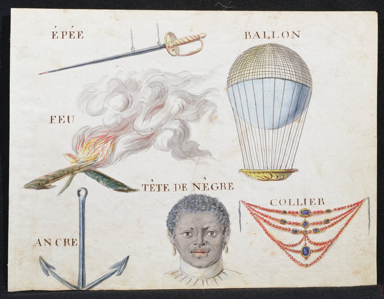 「1814年のフランスのアルファベットの本」からのイラスト、パブ。チャールズプラントファインアーツ、1814年 作： アルノー・ド・ボーリガード